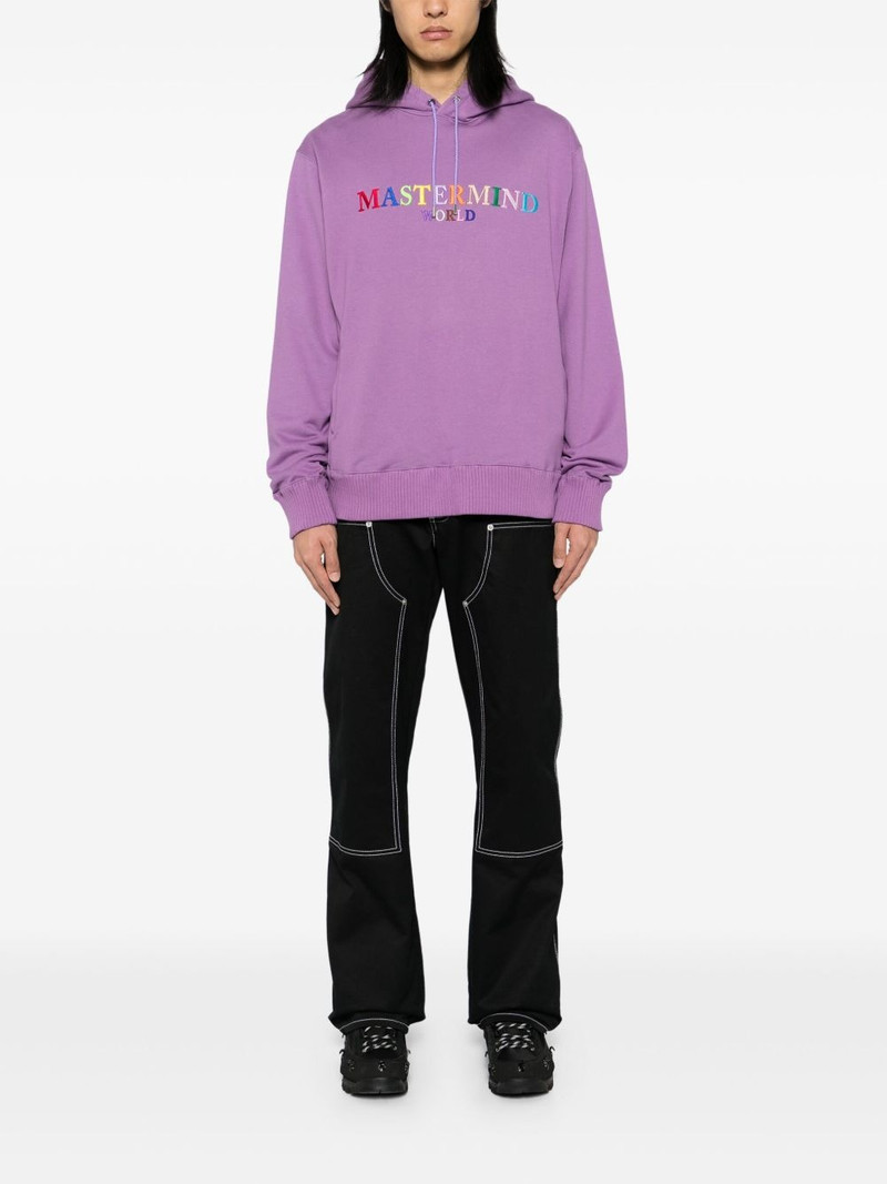 MASTERMIND WORLD logo embroidery hoodie outlook