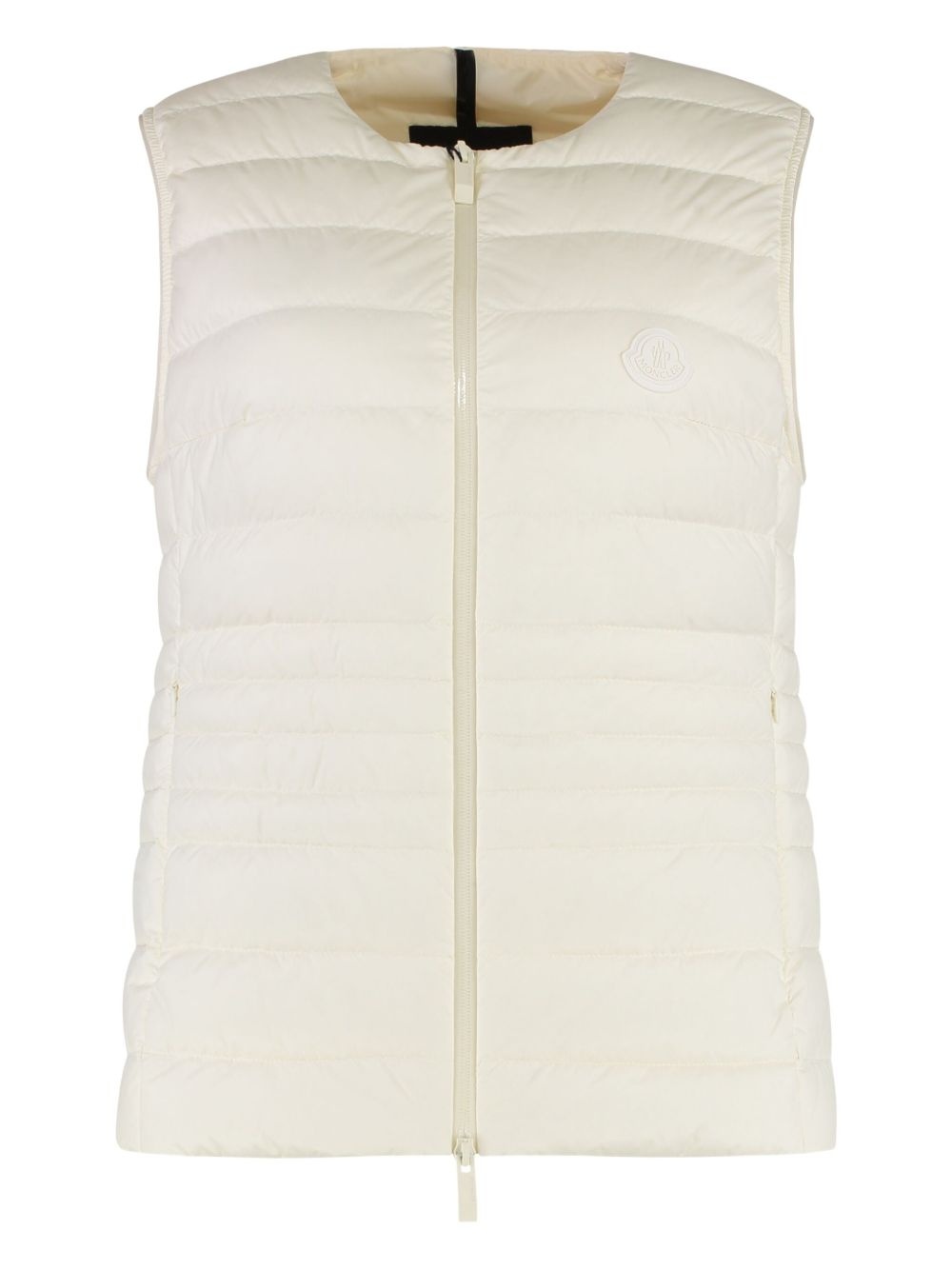 logo-patch padded gilet - 1