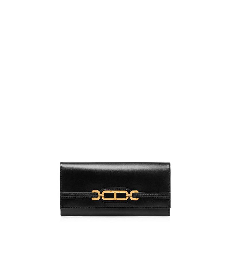 PALMELLATO-EFFECT LEATHER WHITNEY CONTINENTAL WALLET 1