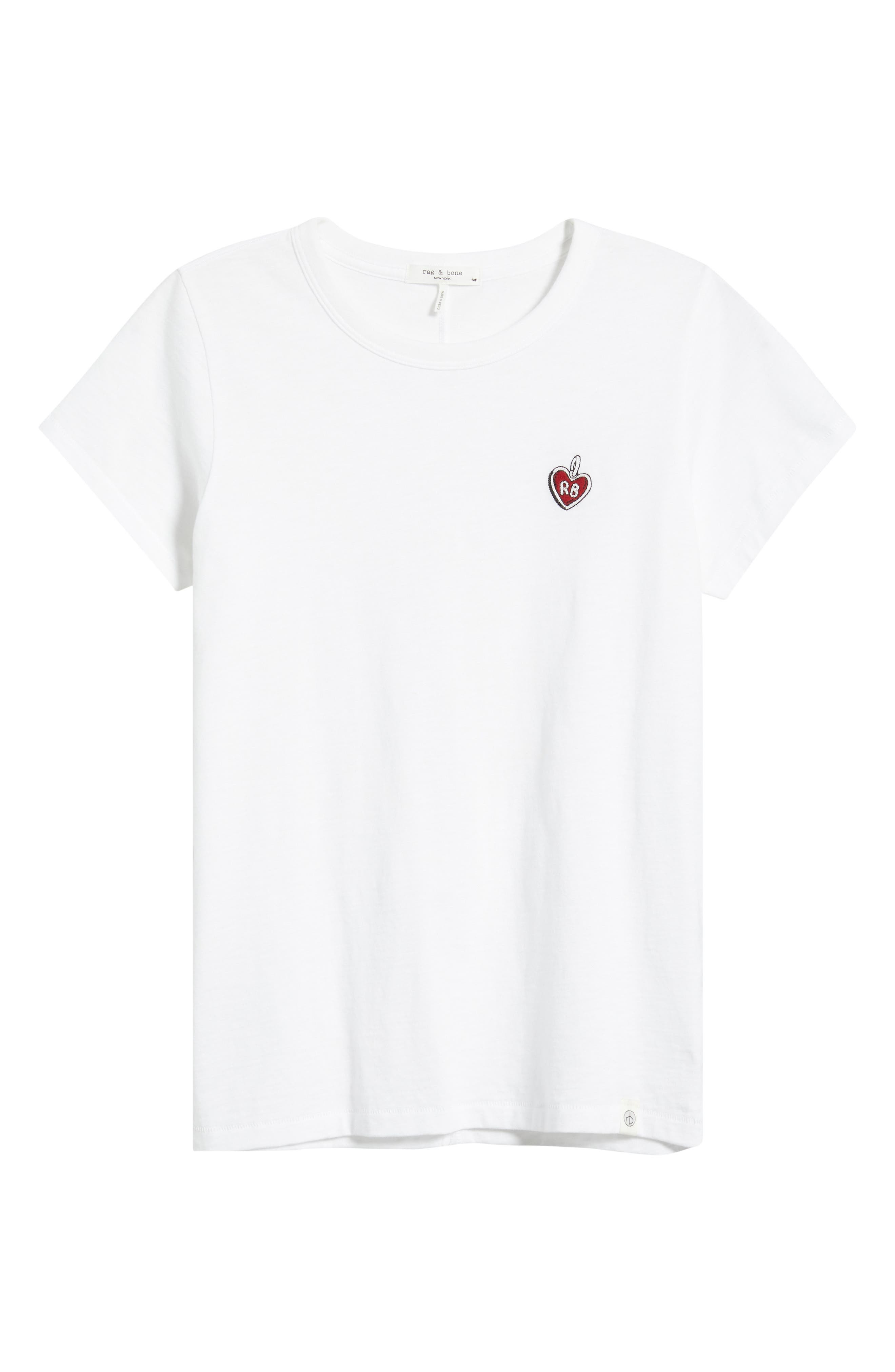 rag & bone Logo Lucky Charm Cotton T-Shirt in White at Nordstrom - 5