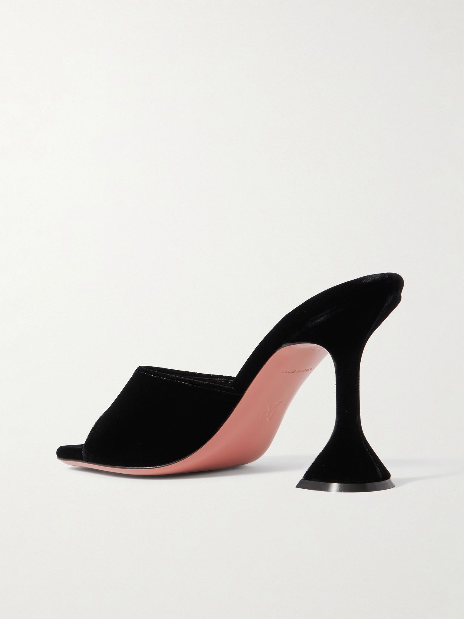 Lupita velvet mules Black - 3