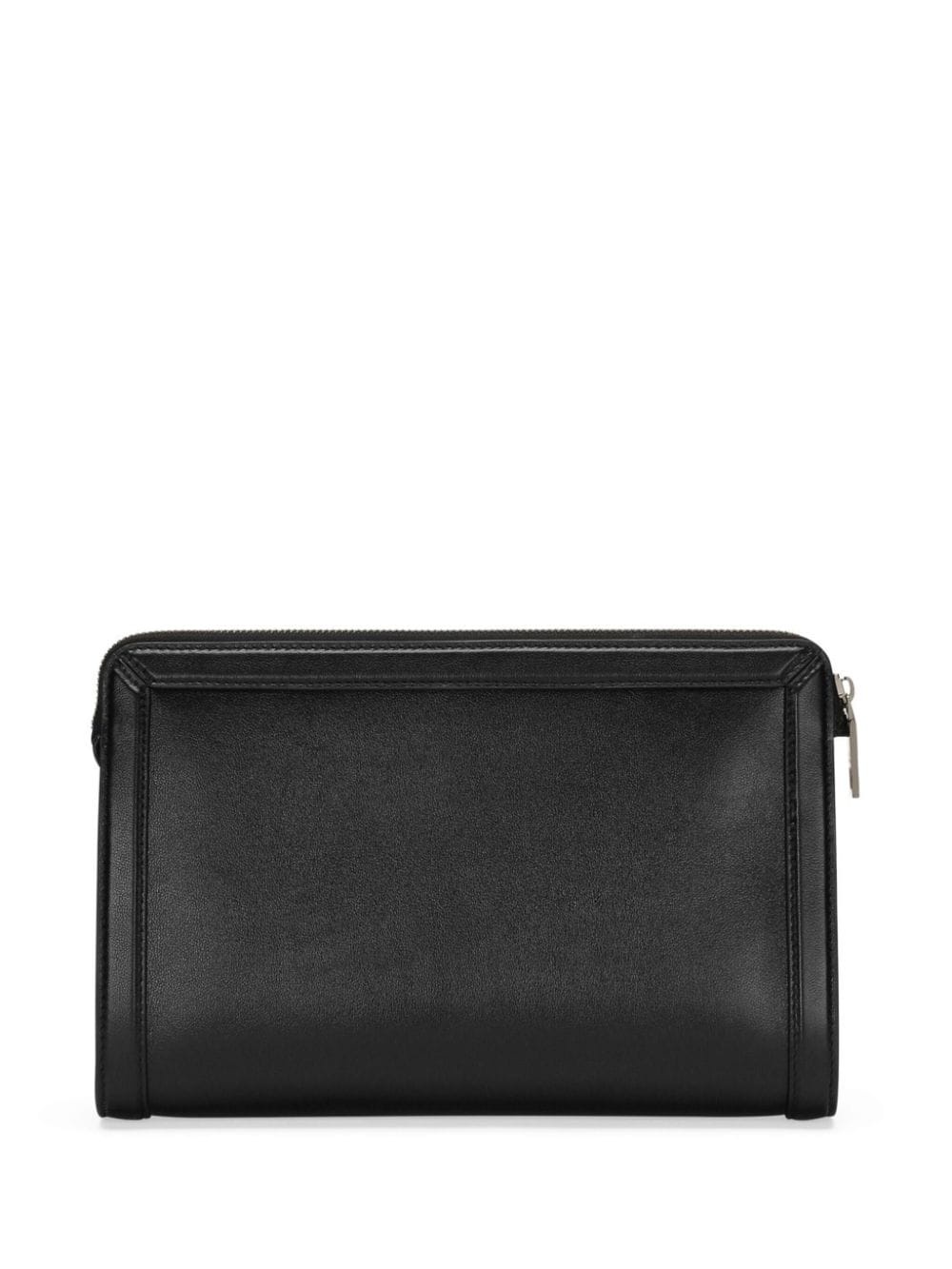 logo-plaque clutch bag - 3