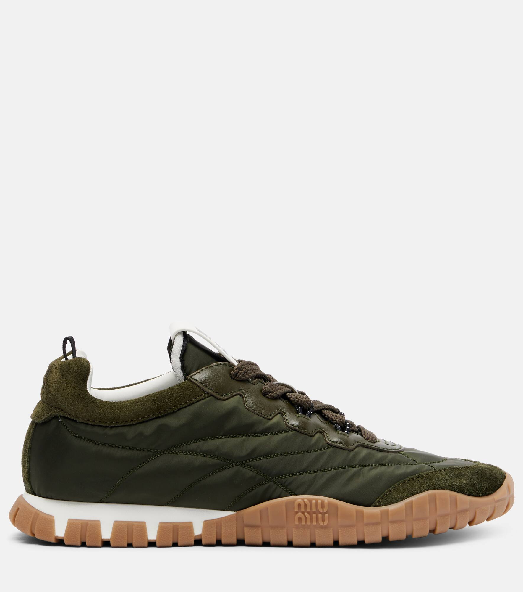 Tyre suede-trimmed sneakers - 4