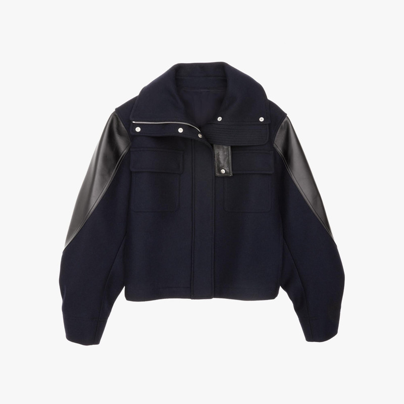 CROPPED WOOL PARKA 1