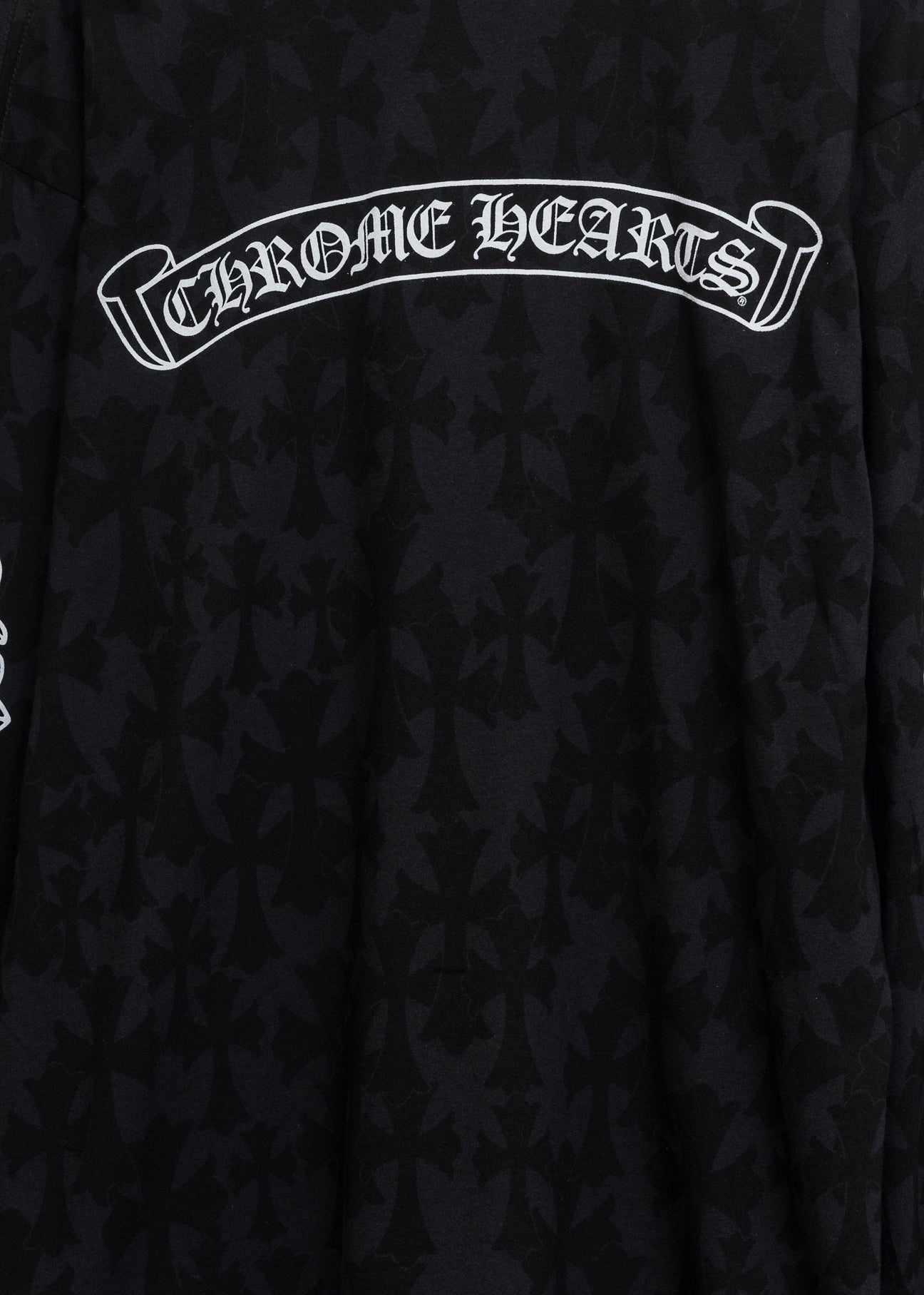 Black Cross Camo  Chrome Hearts Logo Long Sleeve T-Shirt - 5