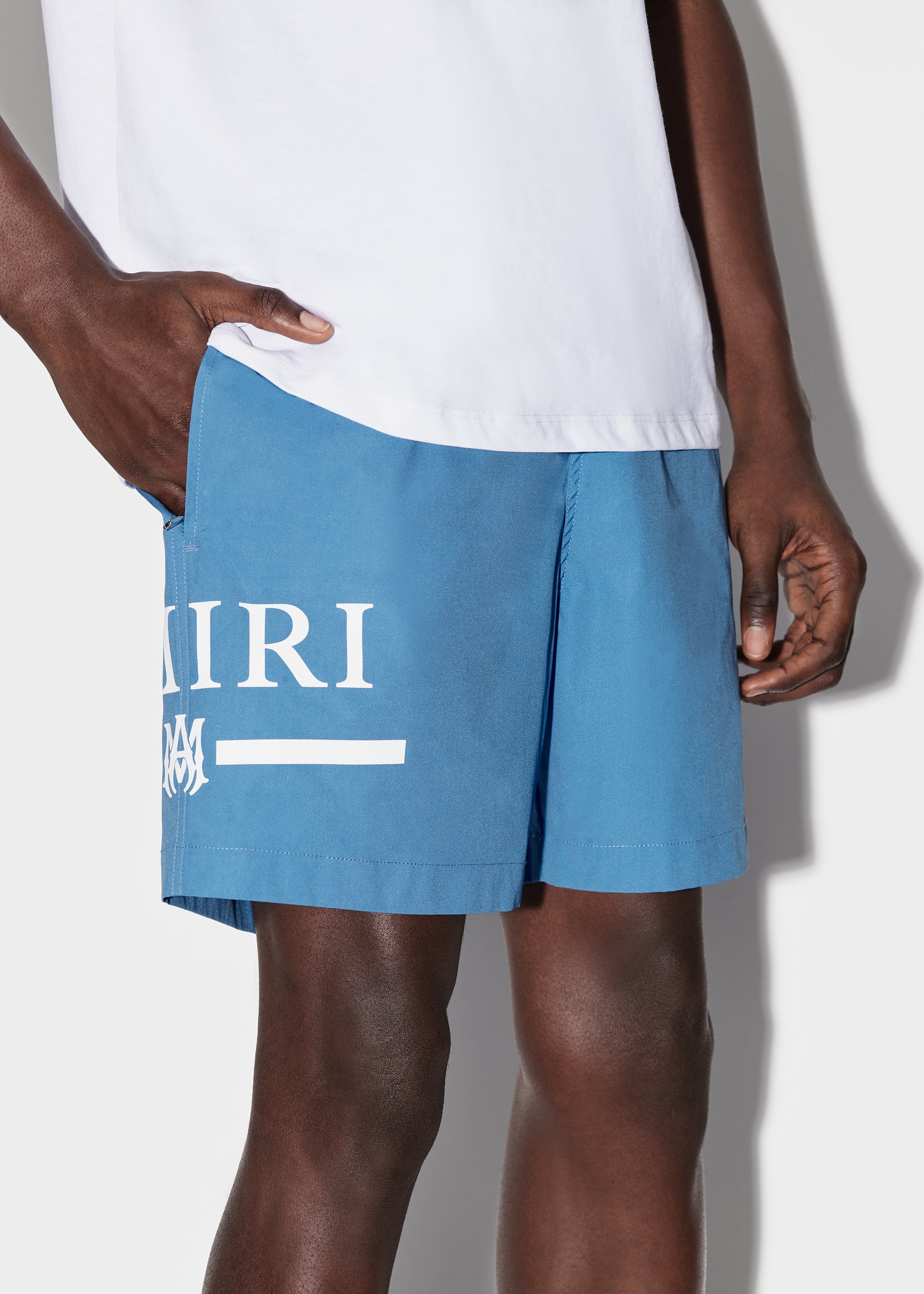 AMIRI M.A. BAR LOGO SWIM TRUNKS - 5