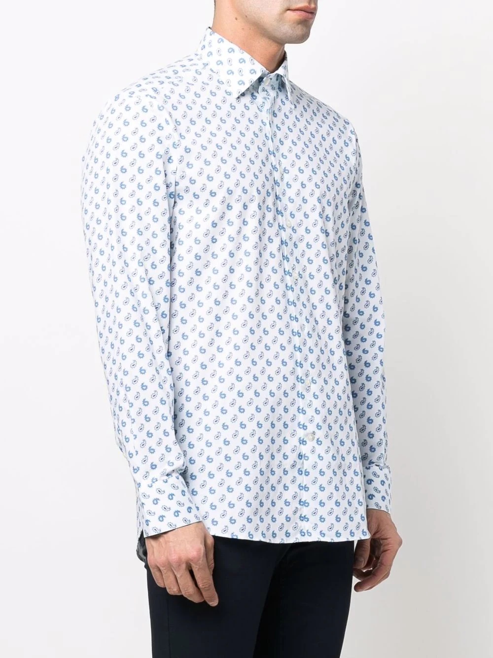 paisley-print long-sleeved shirt - 3