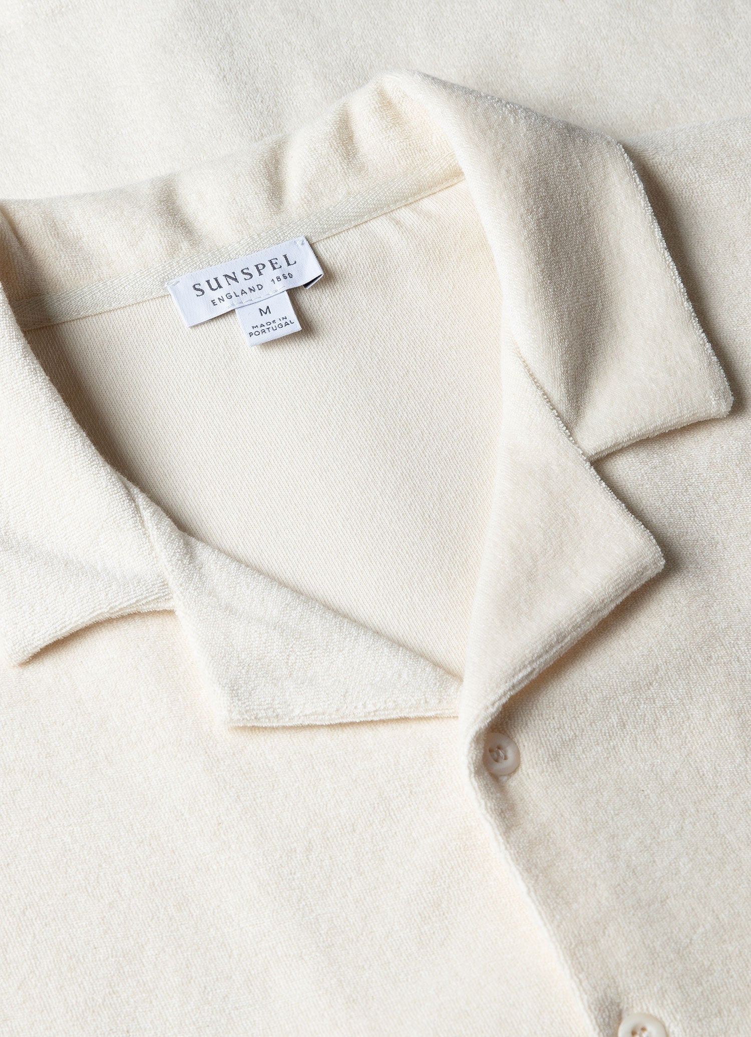 Towelling Camp Collar Shirt - 4