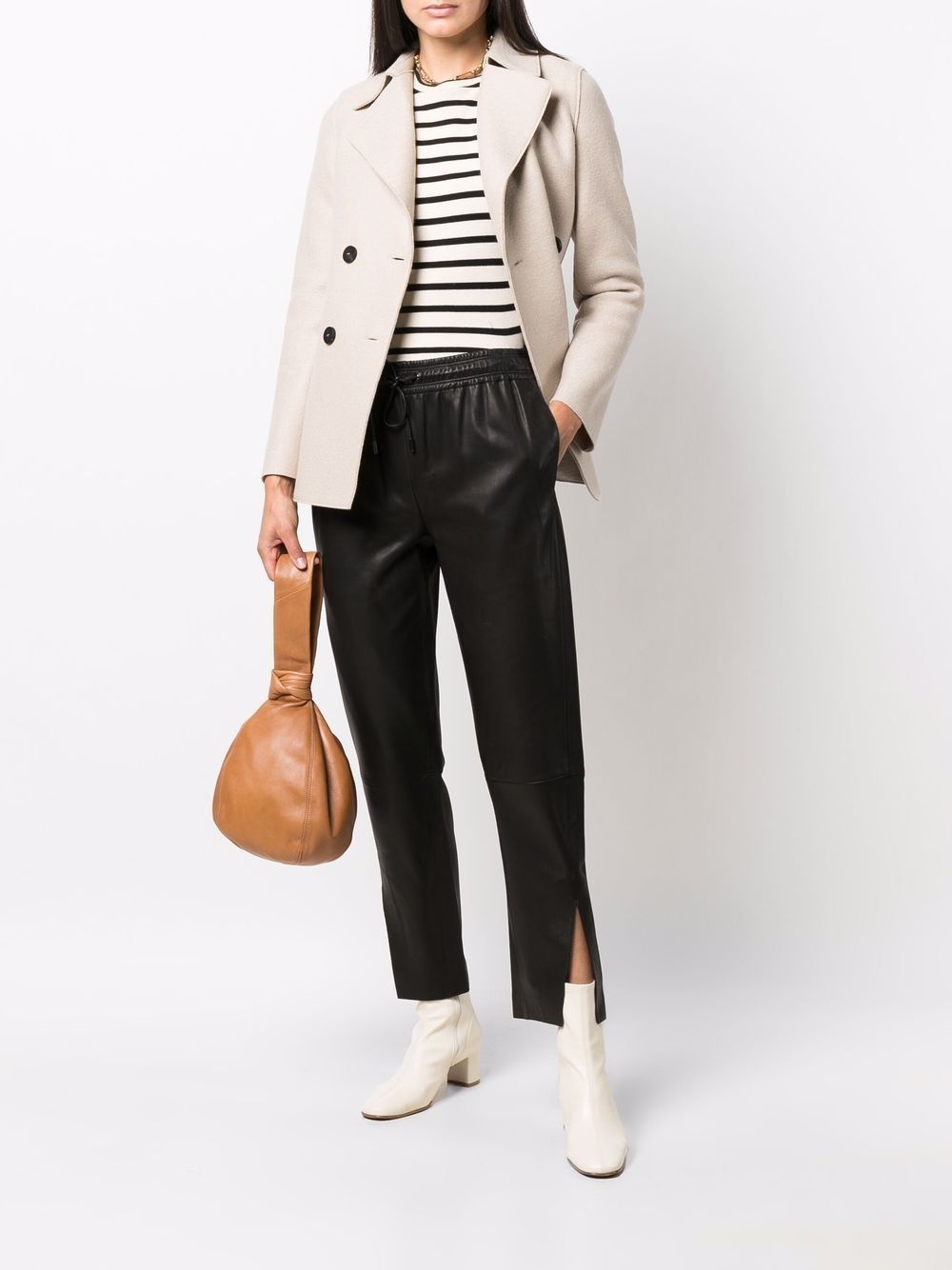 double-breasted fitted jacket - 2