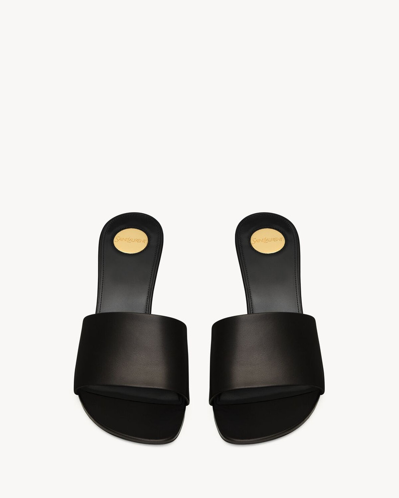 SAINT LAURENT LODGE MULES IN SMOOTH LEATHER outlook