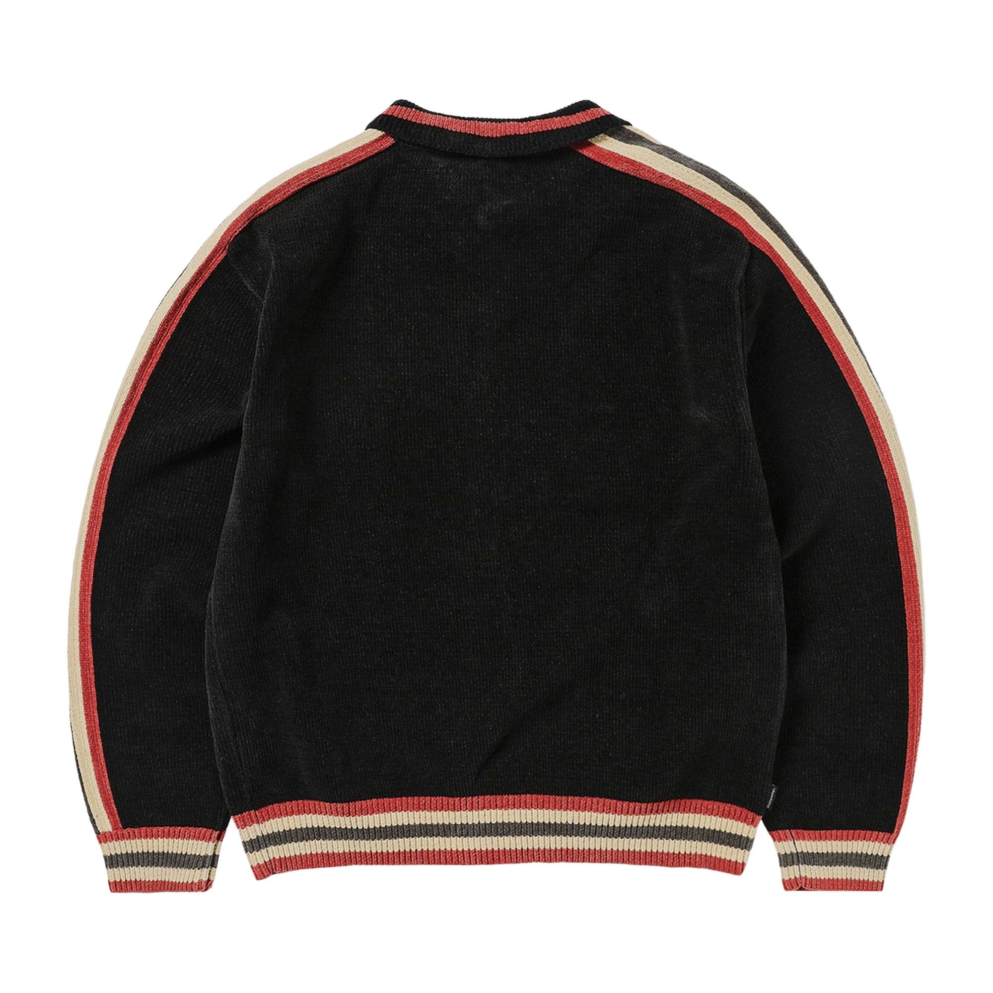 thisisneverthat Striped Zip Cardigan 'Black' - 2