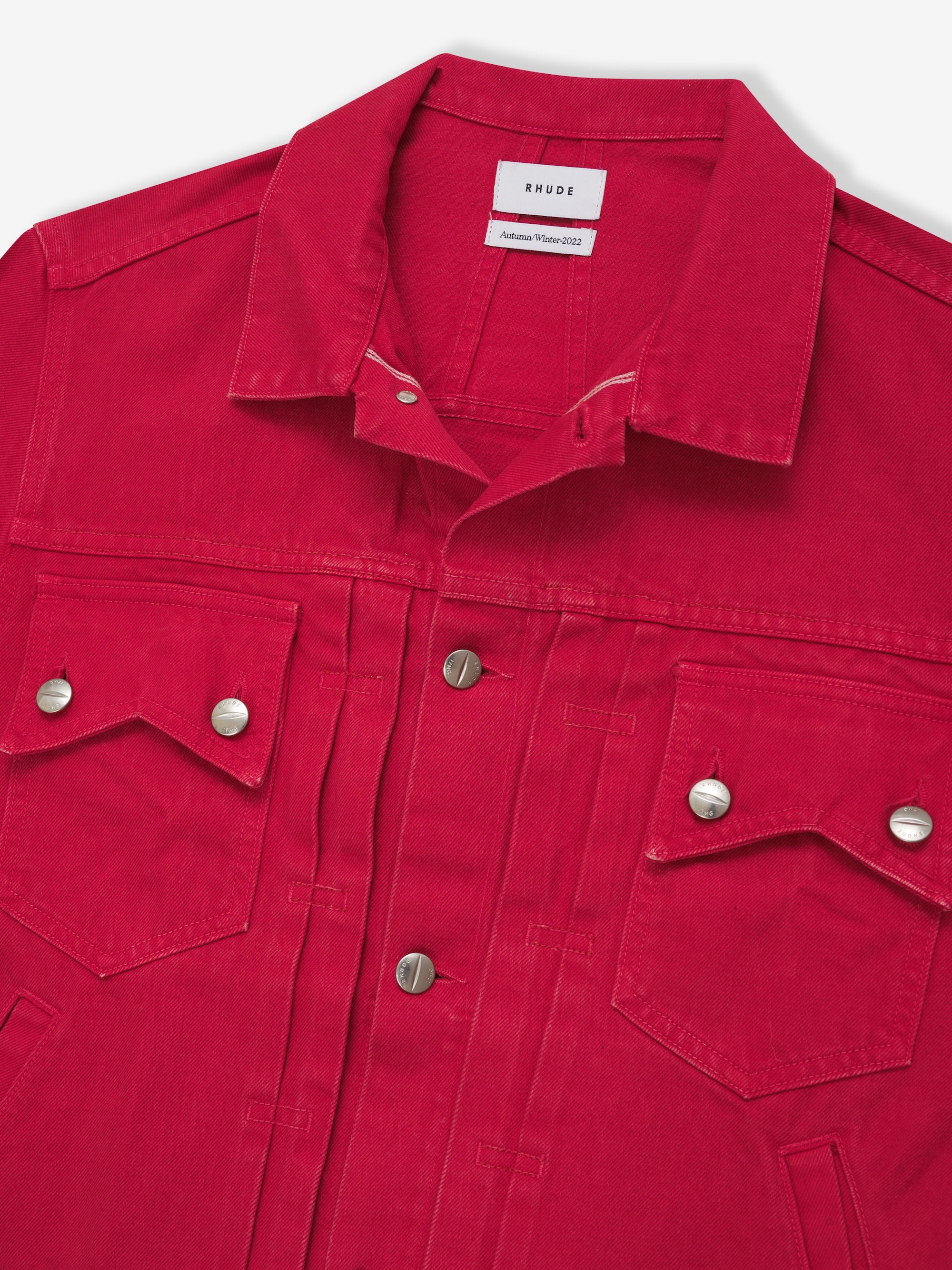 RED DENIM JACKET - 3