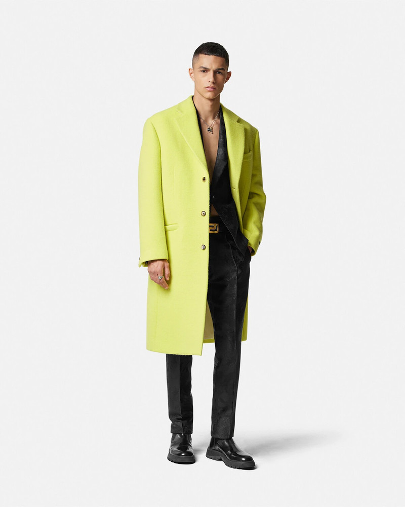 VERSACE Single-Breasted Long Coat outlook