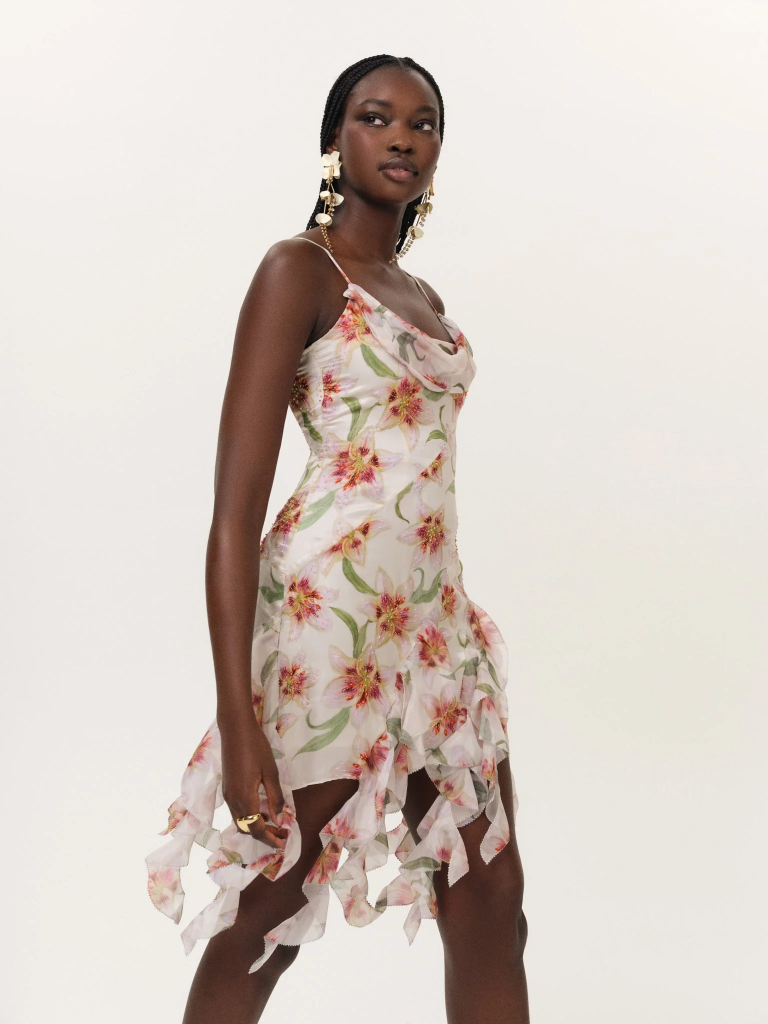 Sunrise Lily Beaded Mini Dress - 1