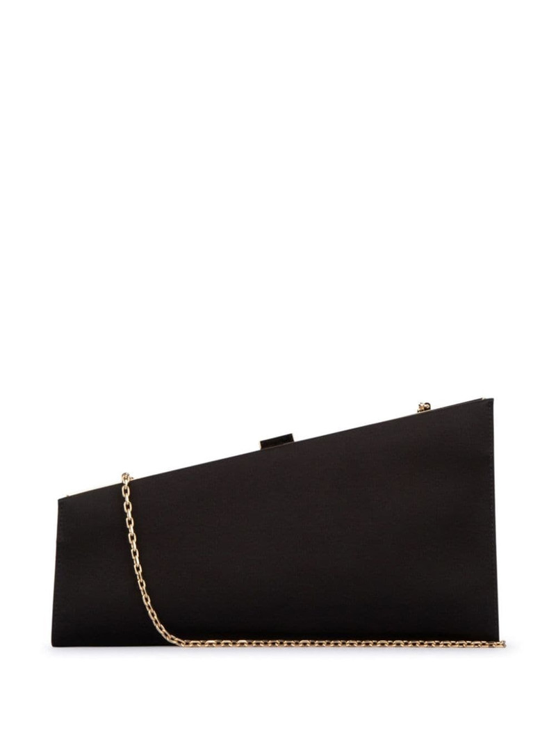 Roger Vivier asymmetrical strass buckled clutch outlook