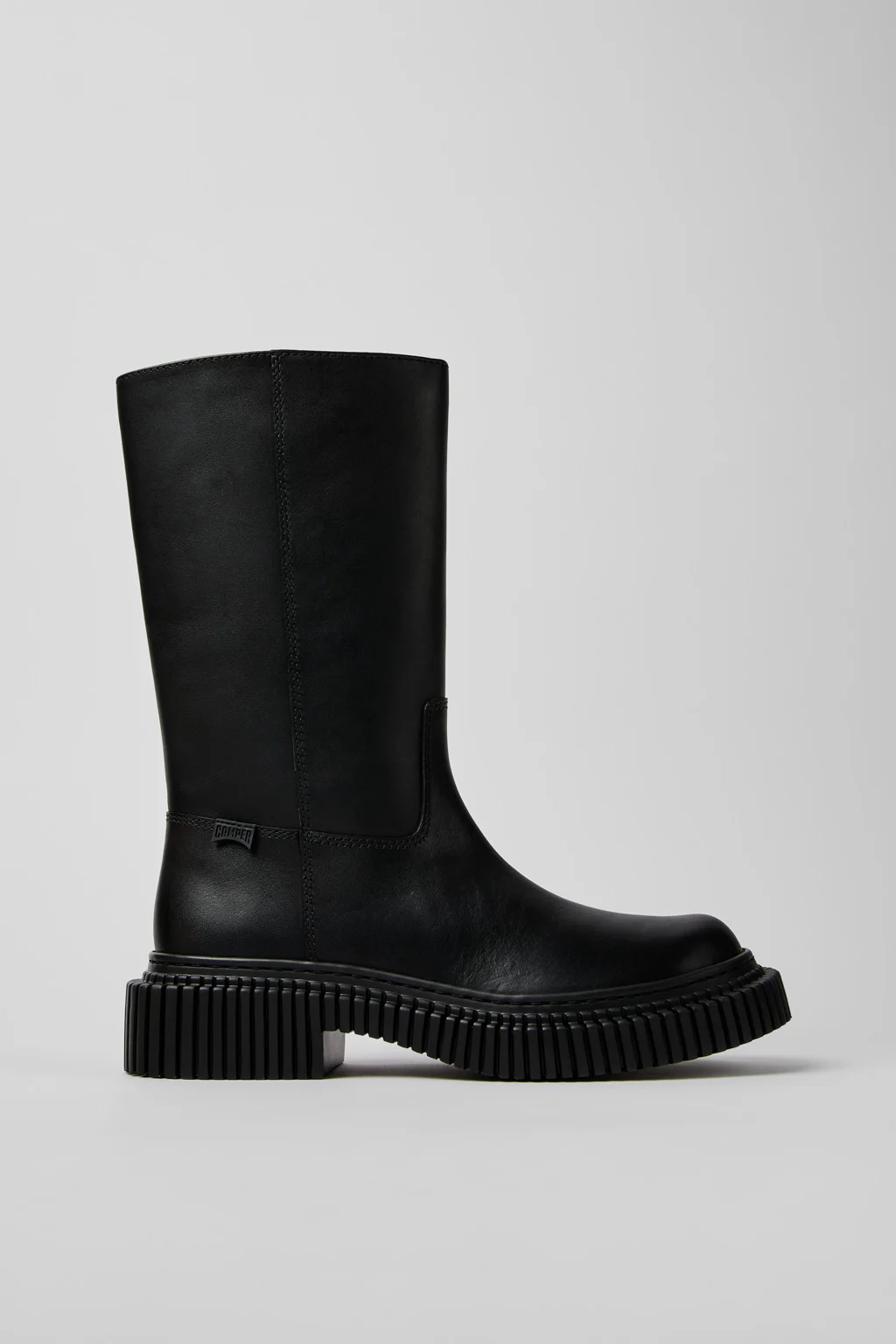 Pix Berlin Black Leather High Boots for Women. - 1
