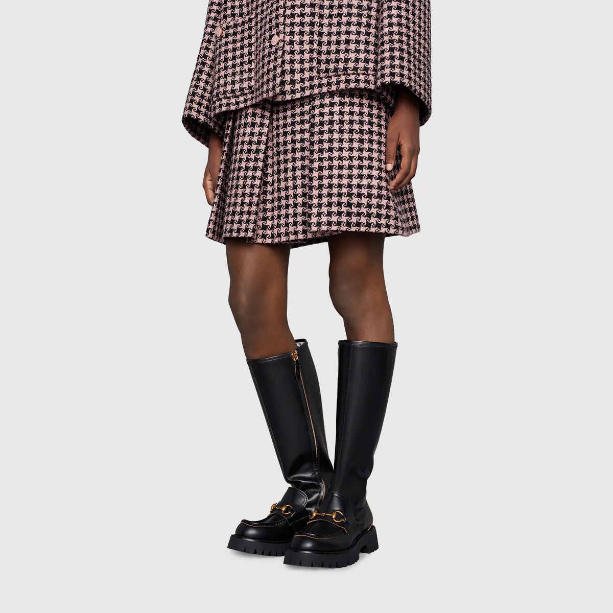 Women's knee-high boot with Horsebit - 5