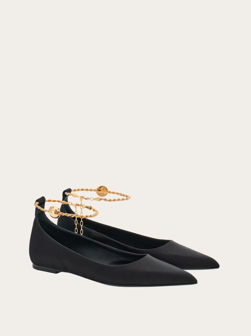 Ballet flat with ankle chain 5