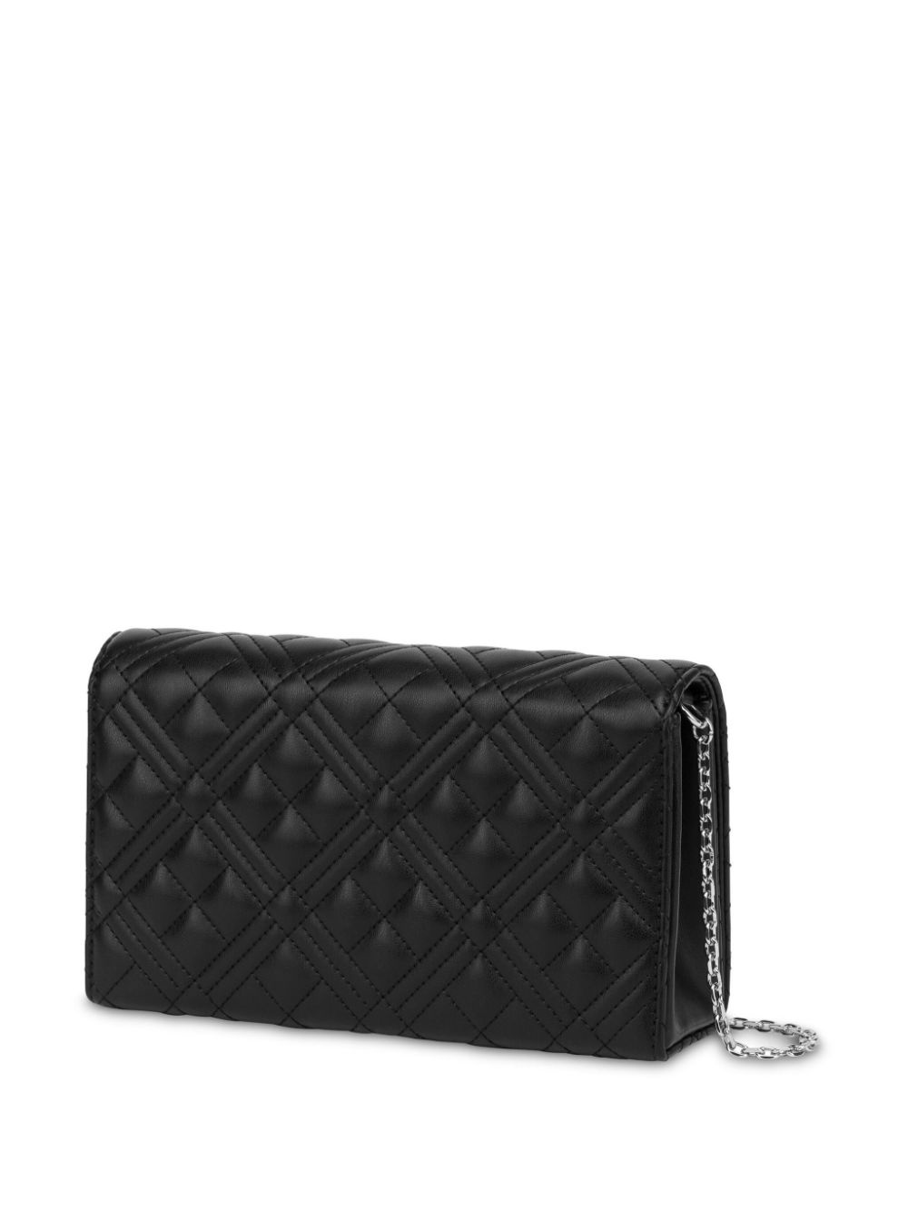logo-lettering quilted cross body bag - 2