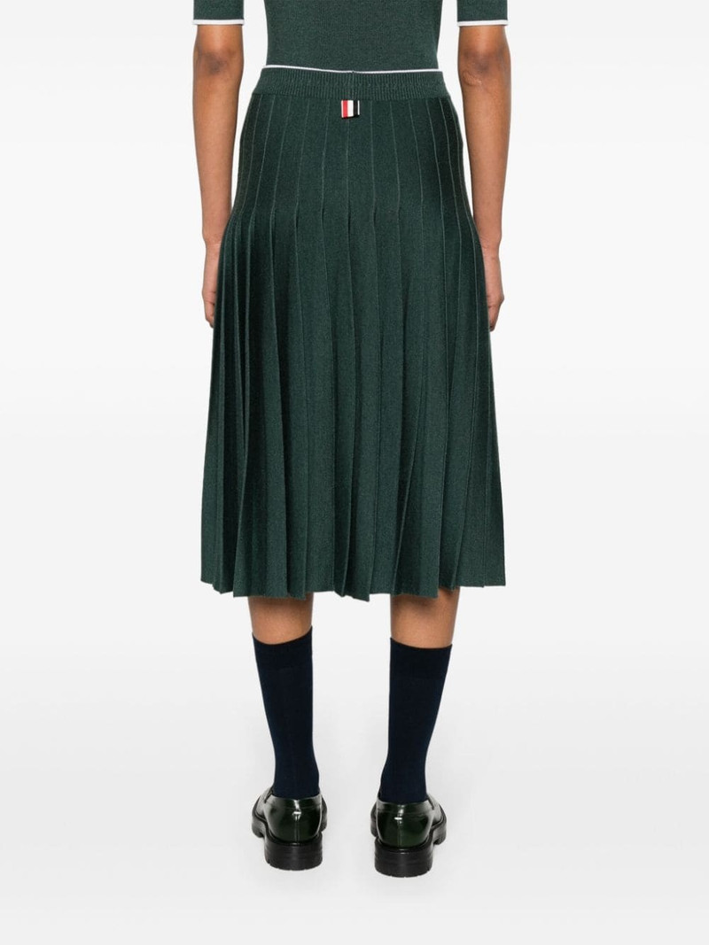 pleated knitted midi skirt 4
