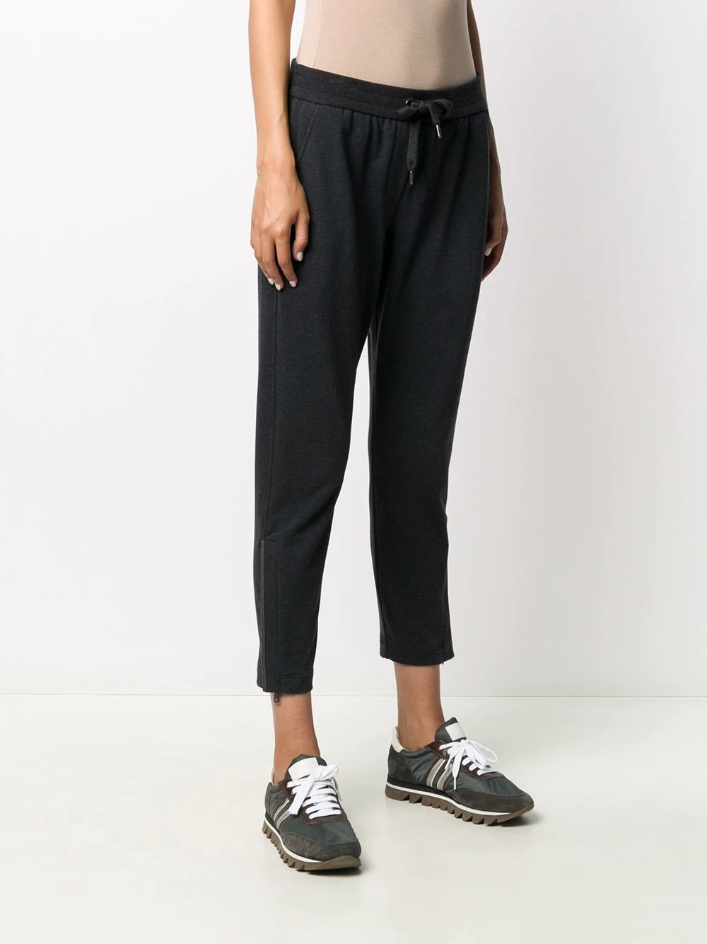 drawstring cropped trousers - 3