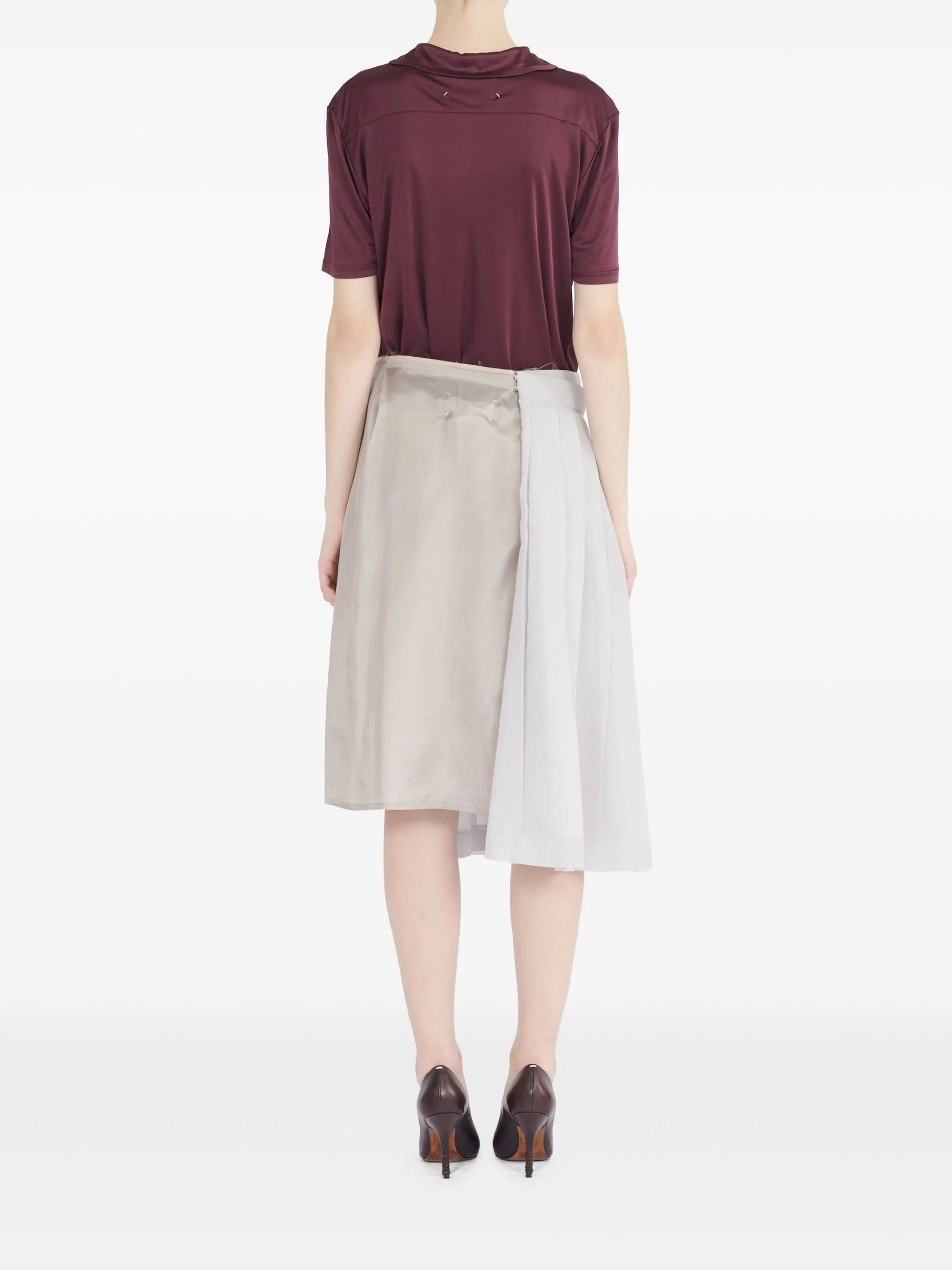 Maison Margiela Pleated Midi Skirt - 4