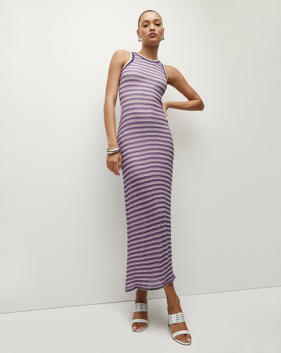 SIVAN STRIPED KNIT DRESS - 4