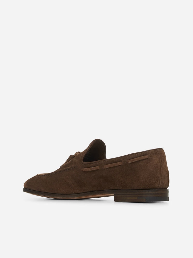 Church's Brown suede Maidstone loafers outlook