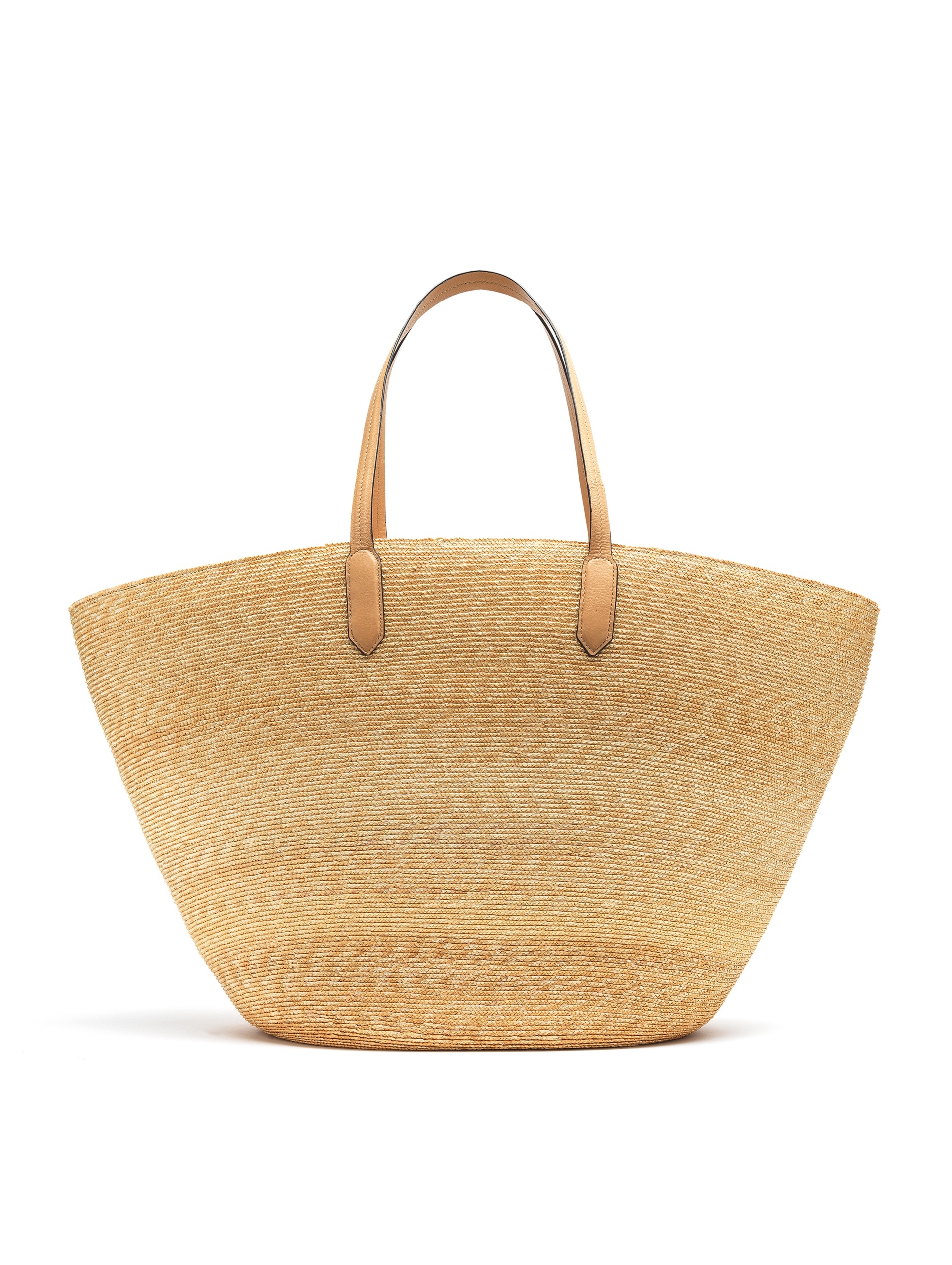LARGE TULIP RAFFIA TOTE - 3