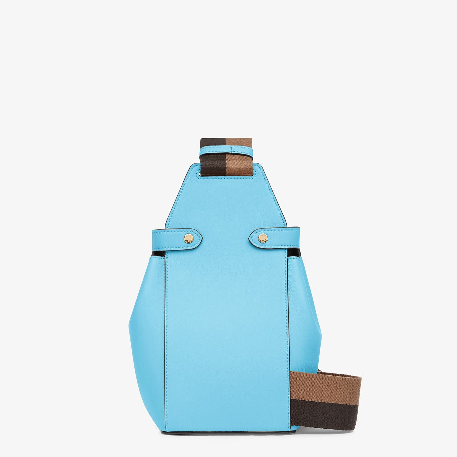 Light blue leather mini-bag - 4