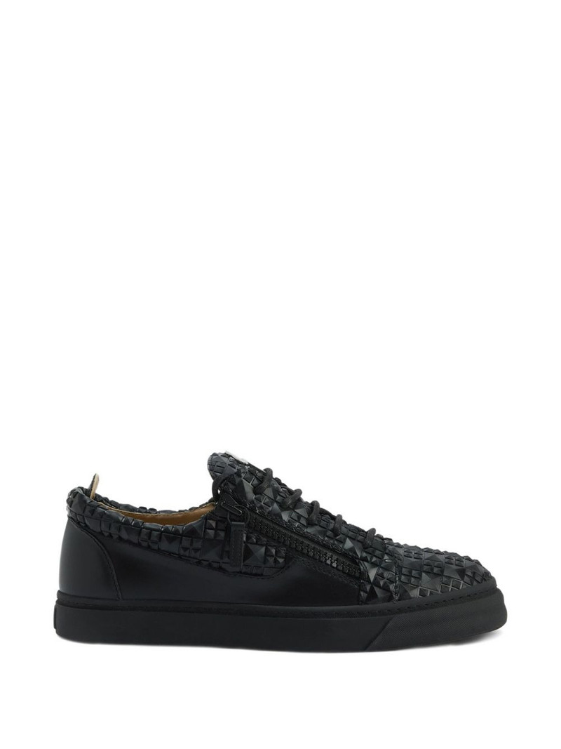 The Manhattan zip-detail woven sneakers 5