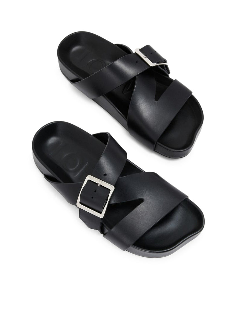 Loewe X Paula`S Ibiza Men Slide Ease Buckle In Vegetable Tanned Calfskin - 3