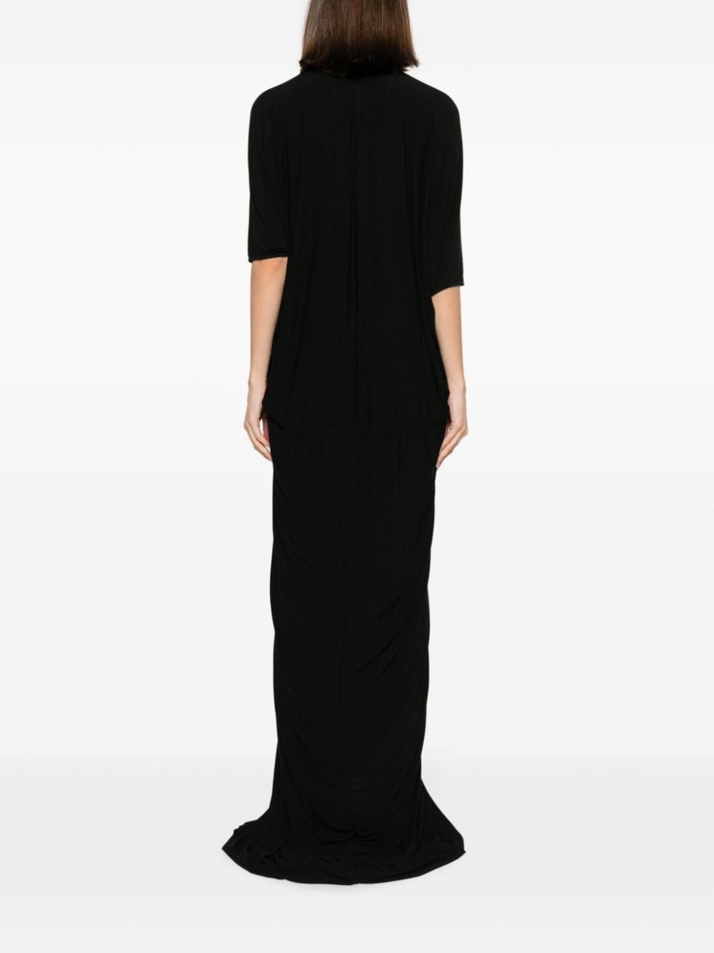 V-neck jersey gown - 4