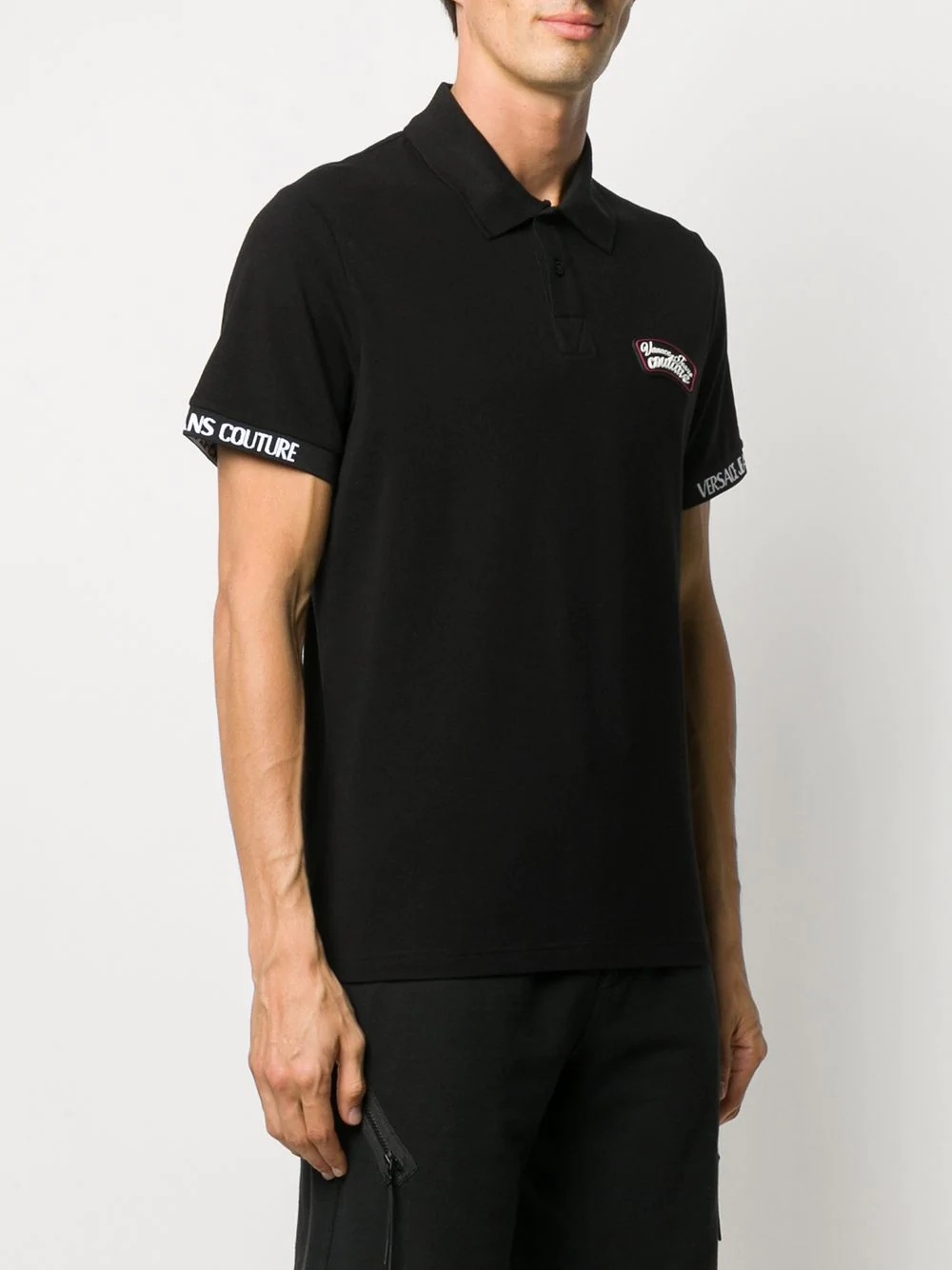 logo patch polo shirt - 3