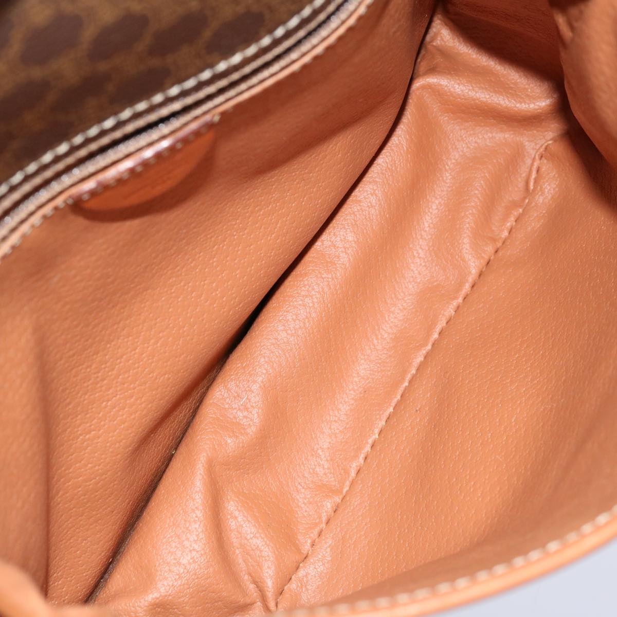 CELINE Macadam Canvas Shoulder Bag Pvc Brown - 16