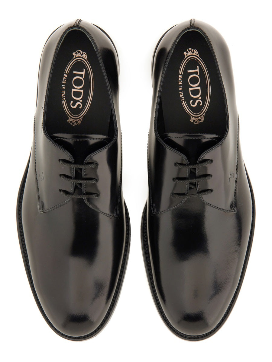 Tod's Men Leather Lace-Up Derby Shoe - 6