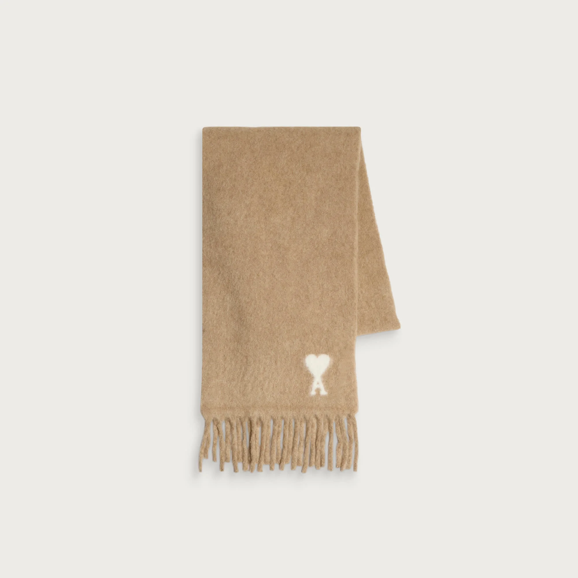 AMI Paris Alpaca ADC Jacquard Scarf - 1