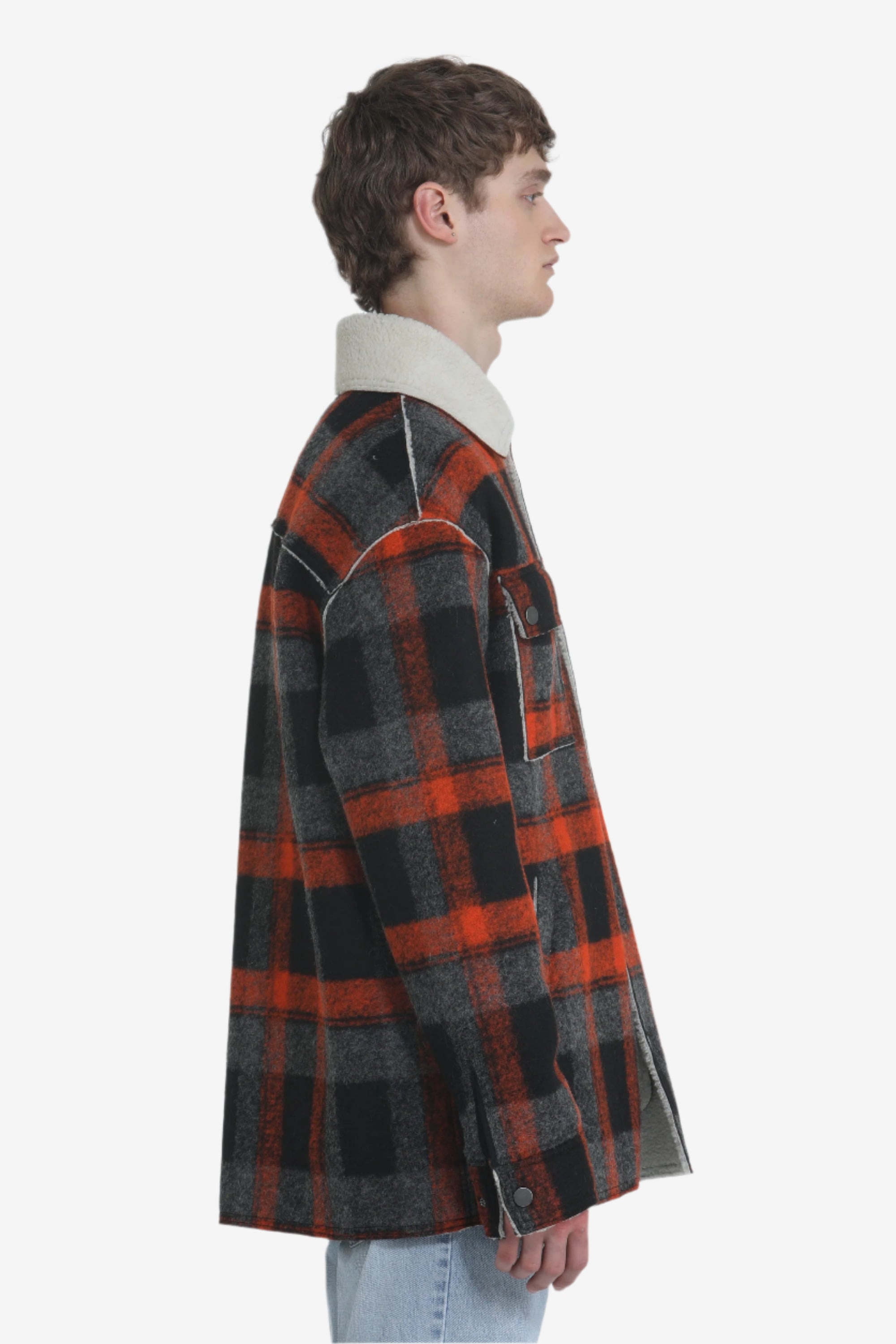 JACKET WITH CONTRAST COLLAR - 3