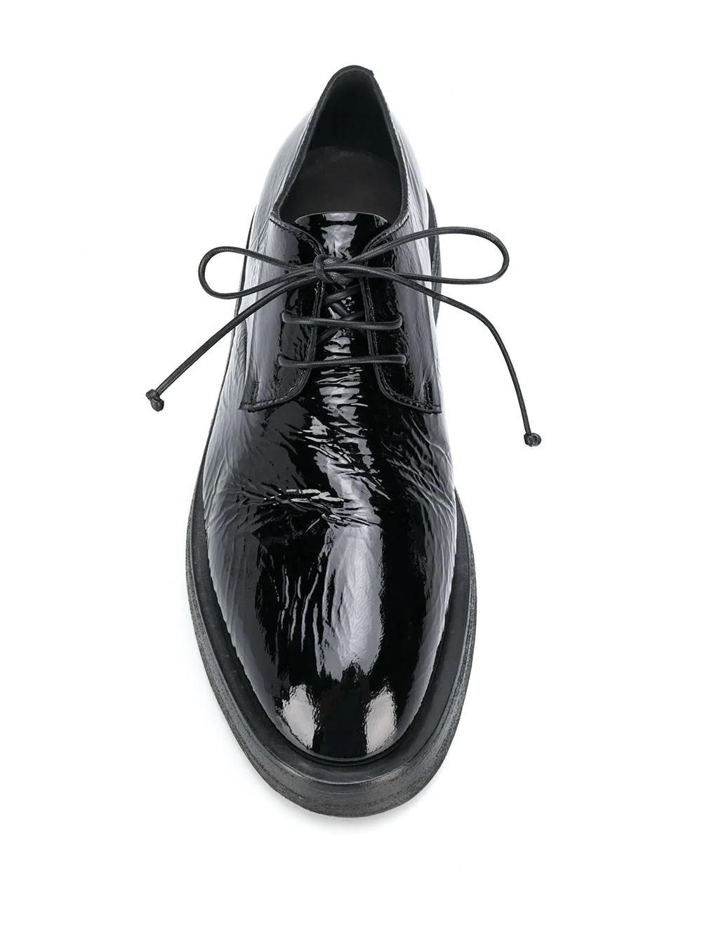 varnished lace-up shoes - 4