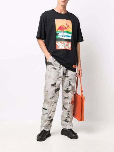 Heron Preston abstract heron-print T-shirt outlook