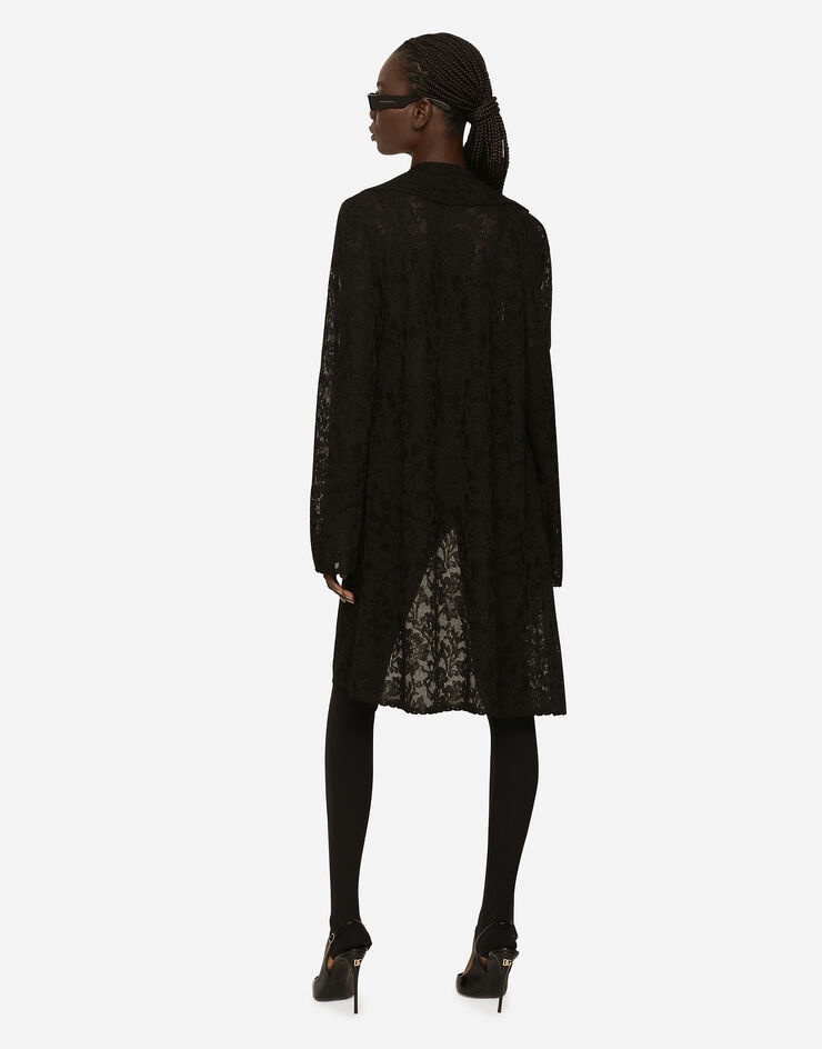 Lace-stitch coat - 3