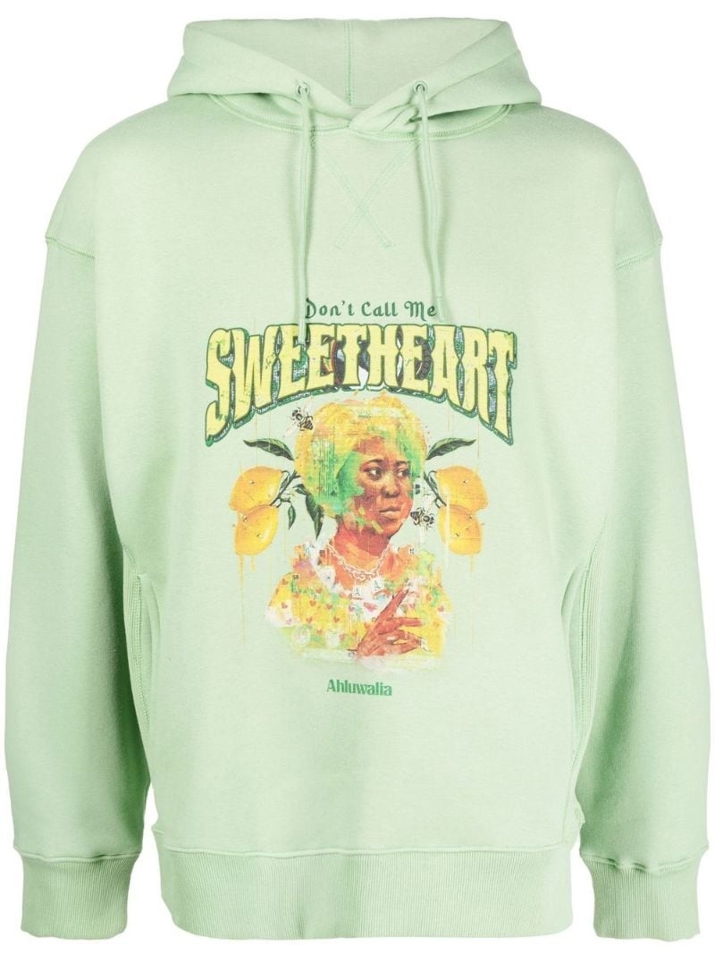 graphic-print hoodie - 1