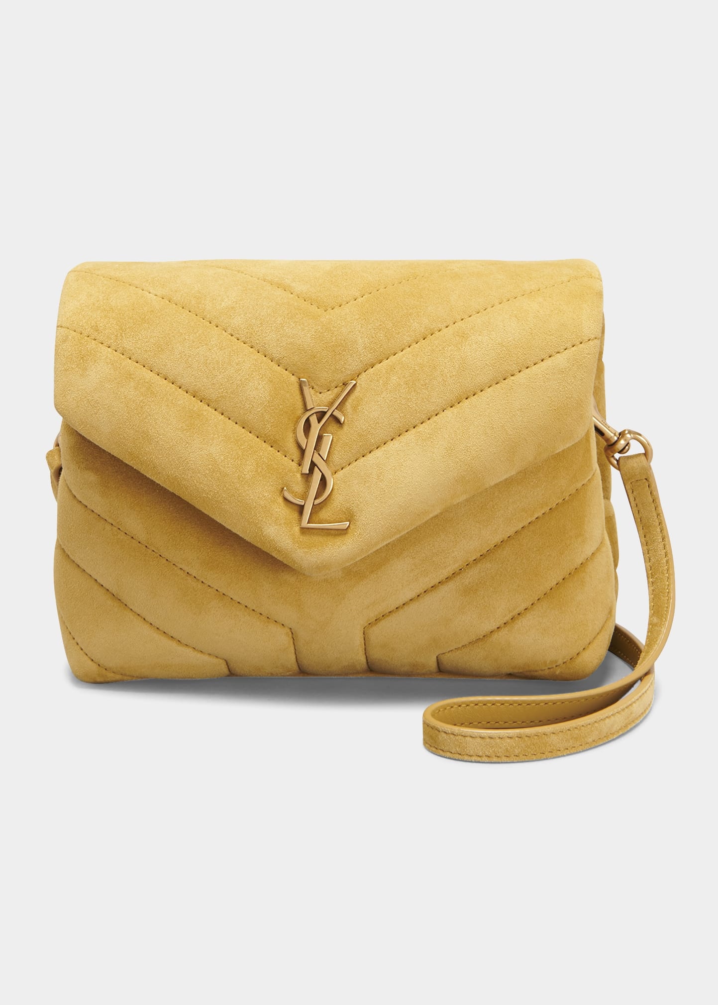 Loulou Toy YSL Crossbody Bag in Quilted Suede - 1