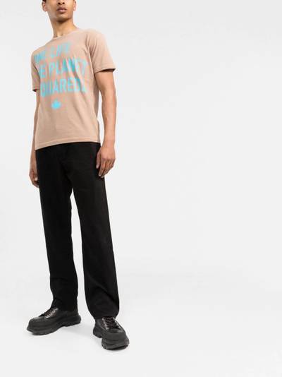 DSQUARED2 slogan-print cotton T-shirt outlook