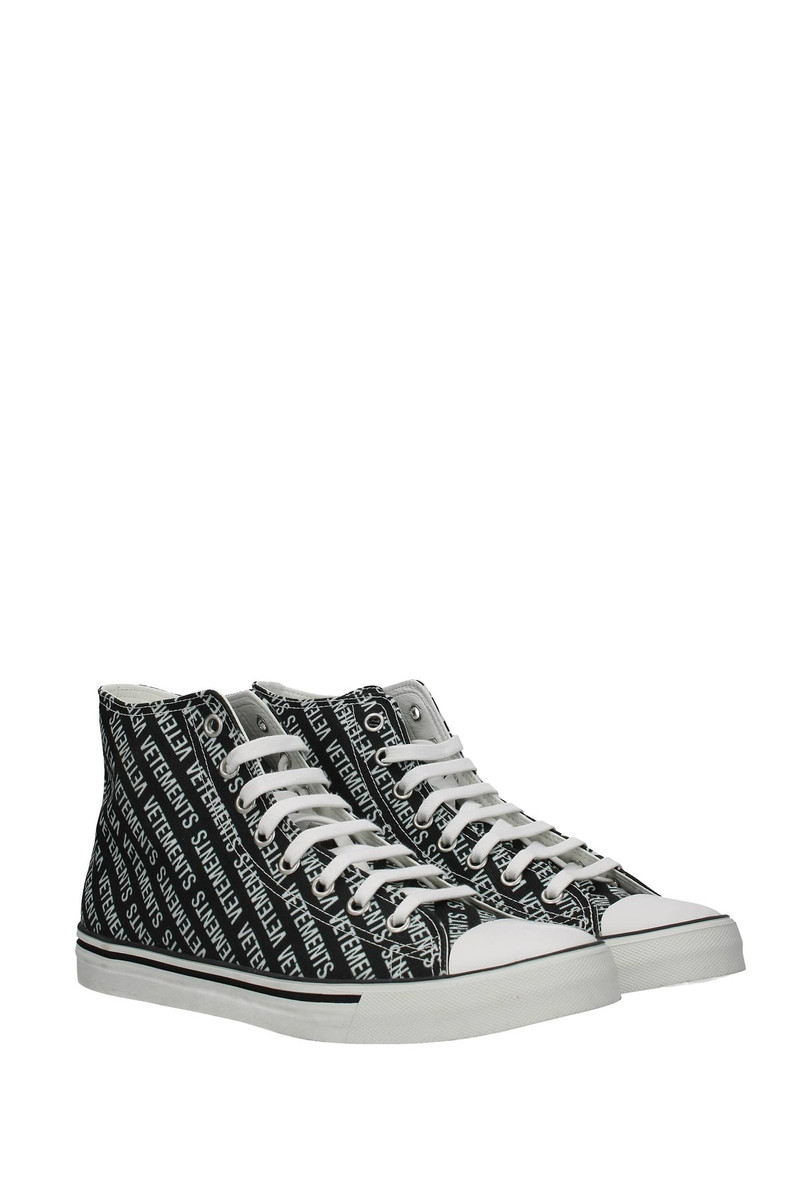 VETEMENTS Sneakers Fabric Black outlook