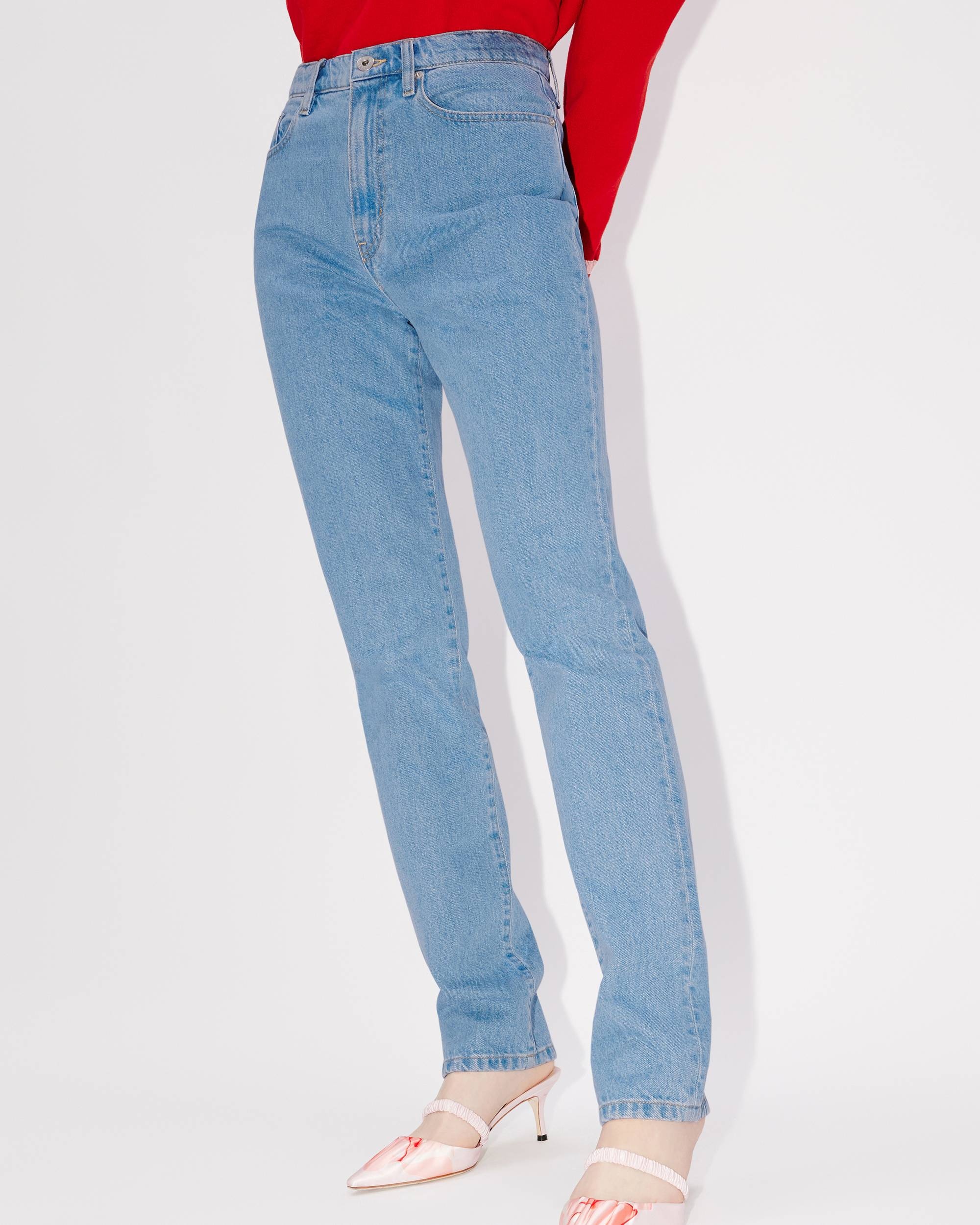 'Year of the Dragon' cropped embroidered ASAGAO jeans - 8