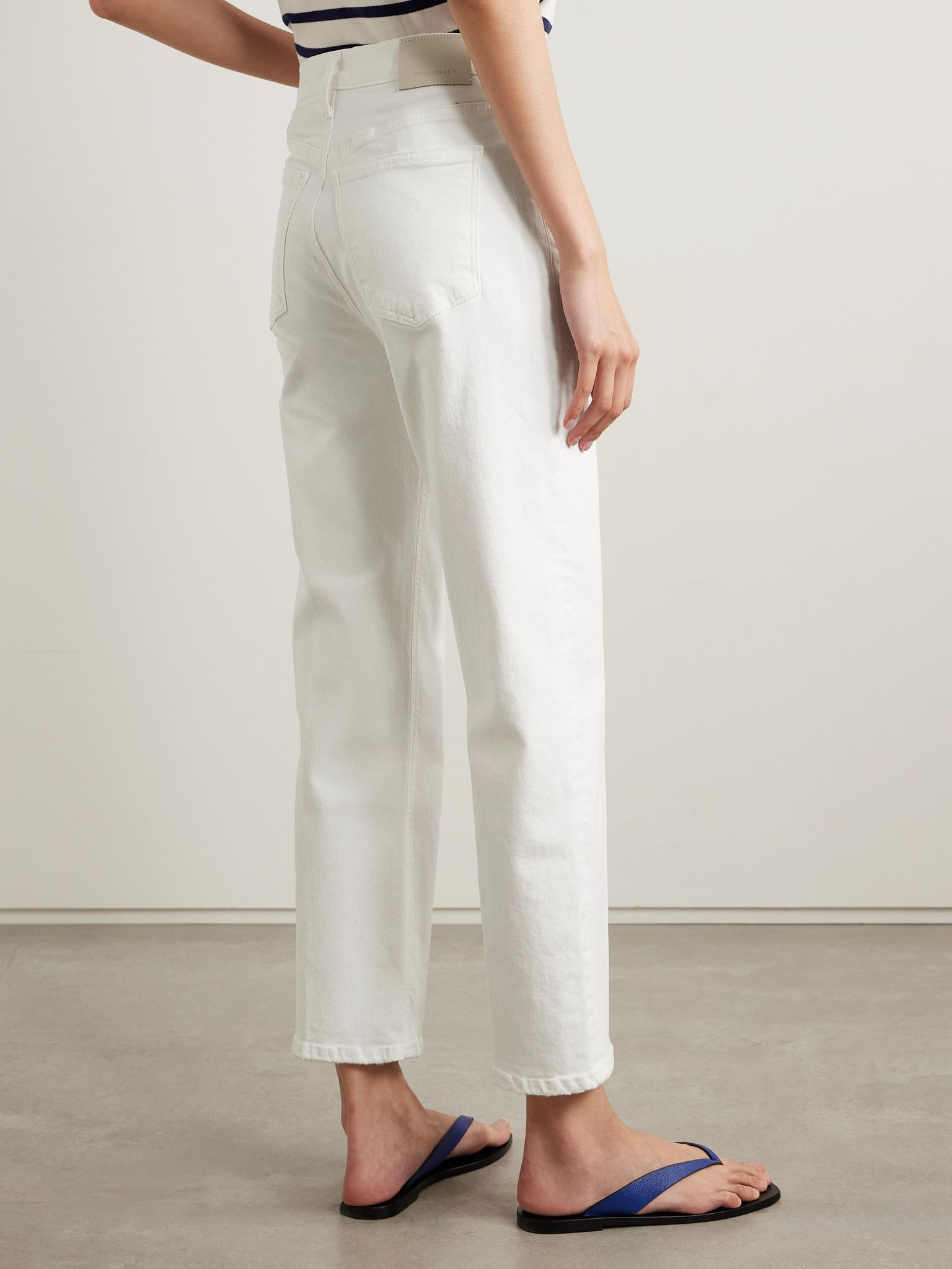 Palma high-rise straight-leg jeans White - 4