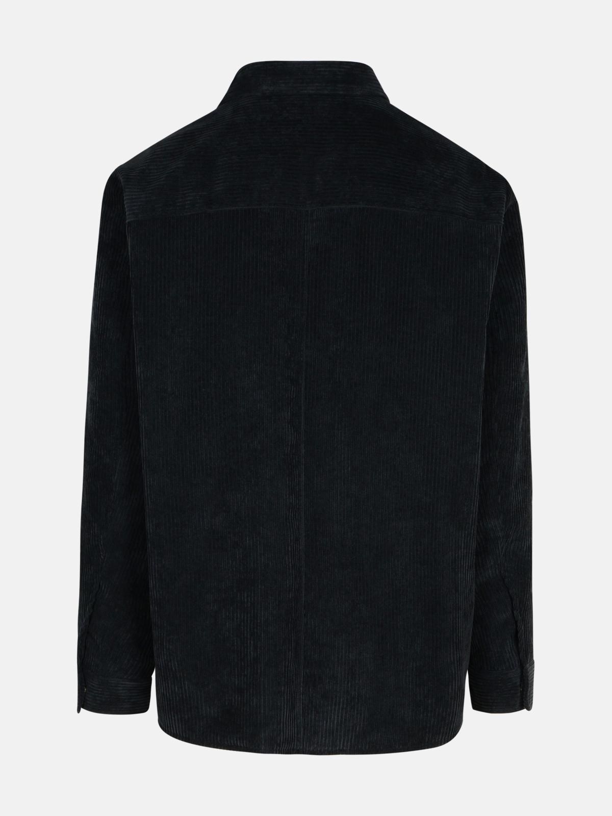 BLACK POLYESTER BLEND SHIRT - 3