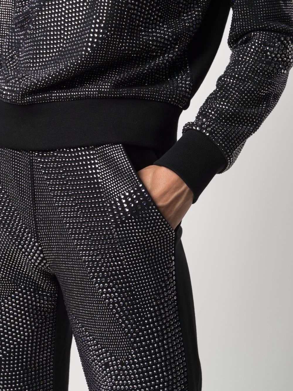 crystal slim-cut track pants - 5