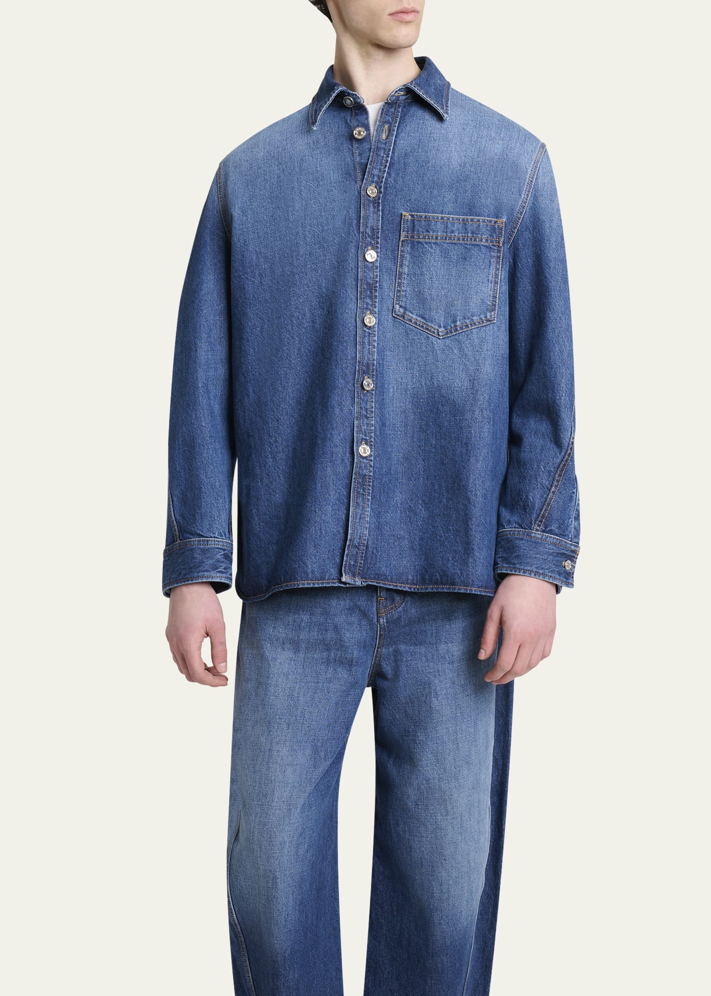 Men's Denim Overshirt - 4